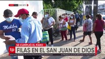 Tras el paro, pacientes siguen sin atención en el Hospital San Juan de Dios por bajas