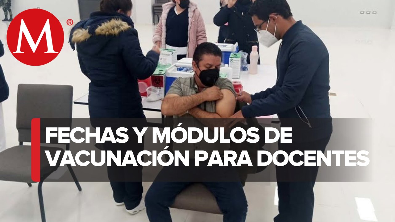 Inicia vacunación de refuerzo a docentes en San Luis Potosí
