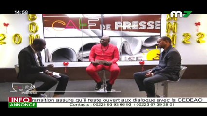 CAFÉ DE PRESSE DU 12 JANVIER 2022