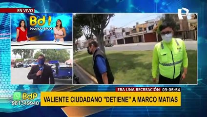 Valiente conductor “detiene” a periodista de BDP que realizaba una recreación de robo al paso