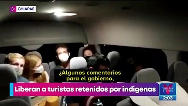 Liberan a turistas retenidos por indígenas en Oxchuc, Chiapas