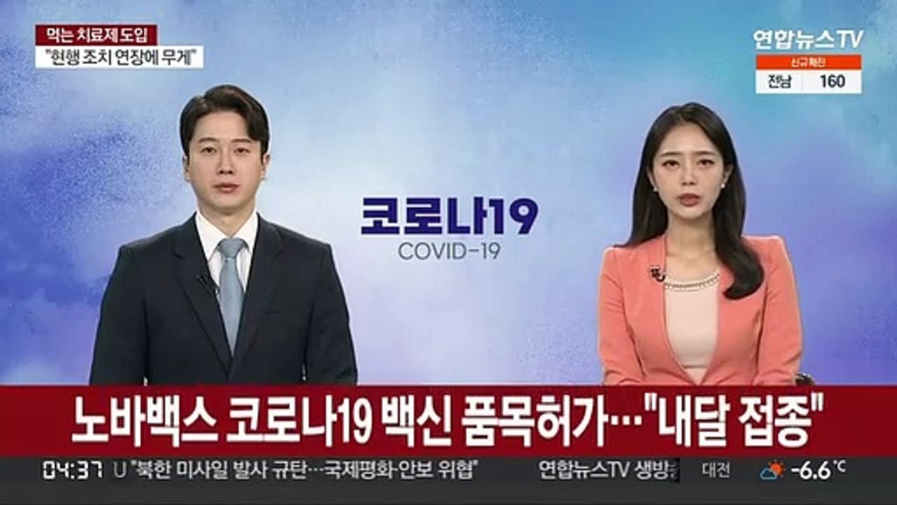 노바백스 코로나19 백신 품목허가…"내달 접종"