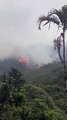 Incêndio atinge Serra do Tabuleiro, na Grande Florianópolis