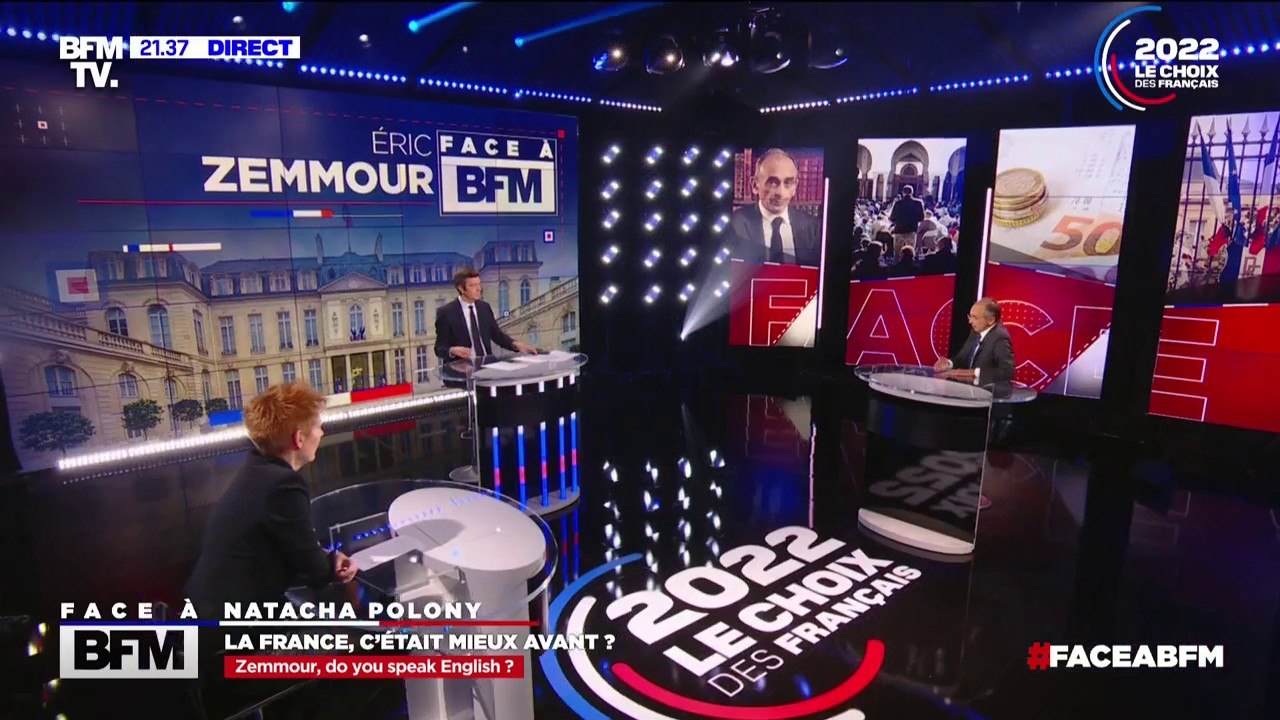 Éric Zemmour: "Je demanderai que les réunions européennes cessent d'être systématiquement en anglais"