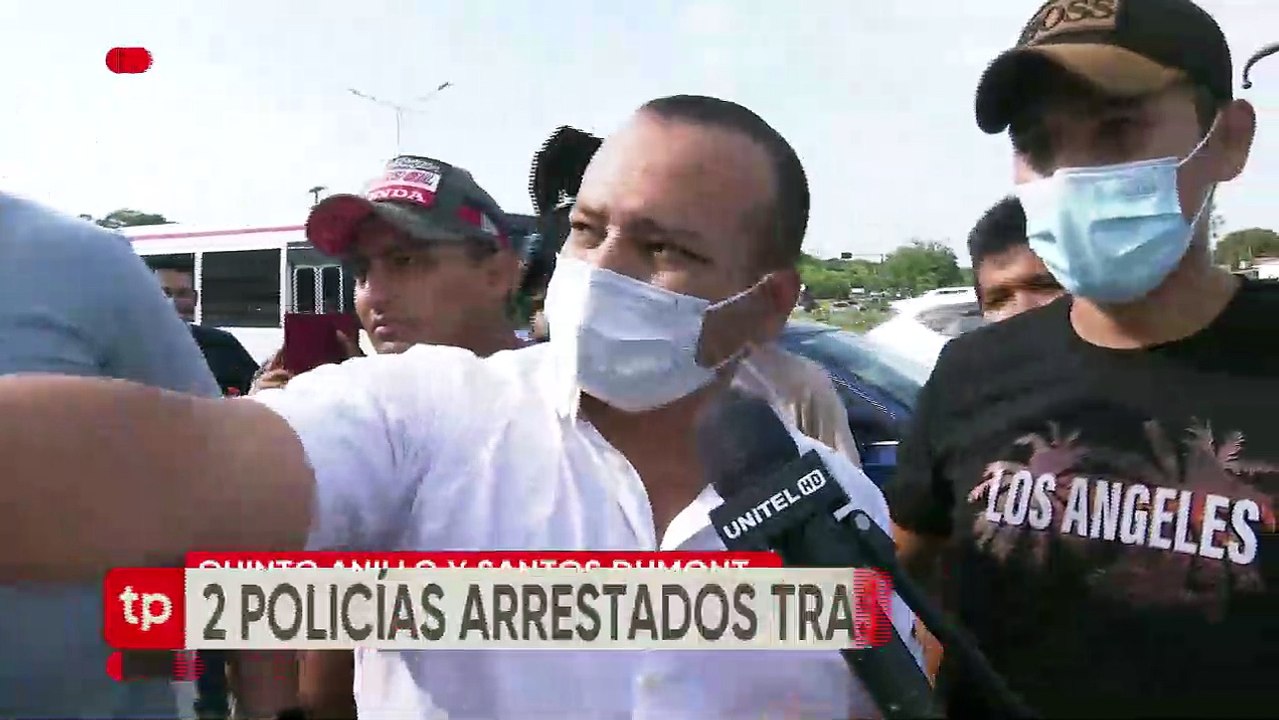 Dos policías ebrios provocan un accidente de tránsito en Santa Cruz