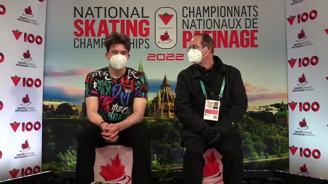 Hommes juniors - programme court - Championnats nationaux de patinage Canadian Tire 2022 (14)