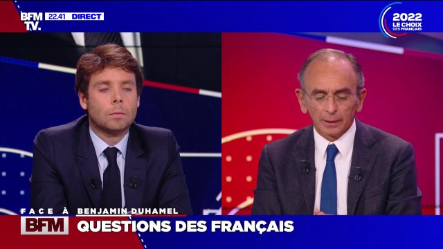 Éric Zemmour sur sa politique d'immigration : Je ne suis pas le père Noël de l'humanité