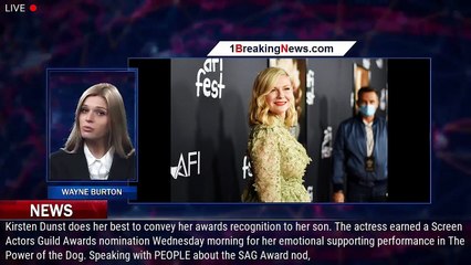 Kirsten Dunst 'Tried to Explain' SAG Award Nomination to Son By Comparing It to His Favorite T - 1br