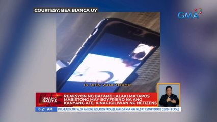 Reaksyon ng batang lalaki matapos mabistong may boyfriend na ang kanyang ate, kinagigiliwan ng netizens | UB