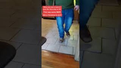 Man Falls Through Floor After Stepping on Cracked Tile