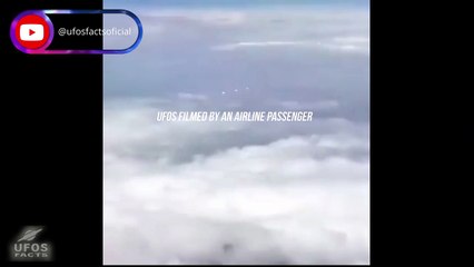 UFOs filmed by an airline passenger