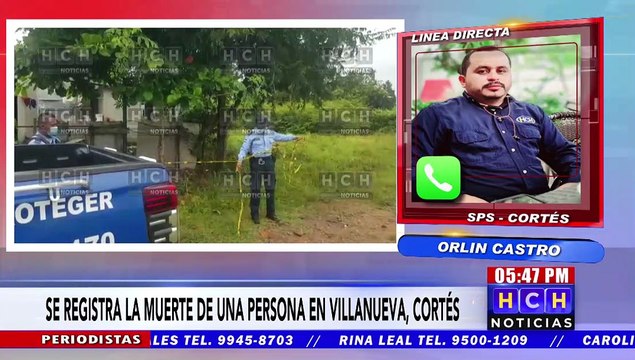 Ultiman a una persona en Villanueva, Cortés
