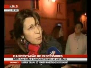 Professores...protesto em Beja