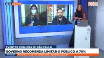 O governo de São Paulo recomenda restrições a grandes eventos depois do número de internados dobrar nas duas últimas semanas.