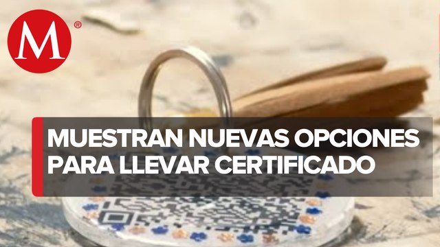 Códigos QR en llaveros, opción para llevar certificado de vacunación