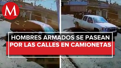Captan camioneta con hombres armados en Edomex