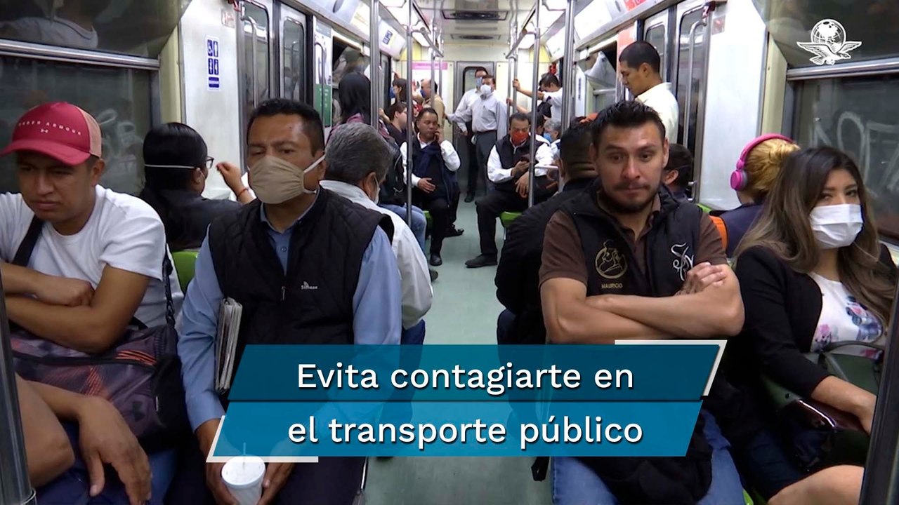 ¿Usas transporte público? Aquí los factores que aumentan el riesgo de contagio de Covid-19