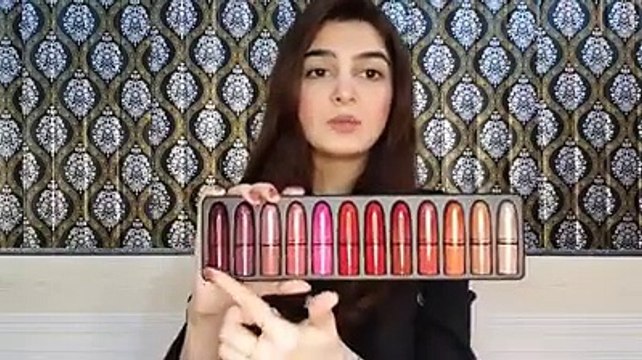 MAC LIPSTICKS - Rs 11,000 -Swatches Mini lipsticks Set - Featuring MAC