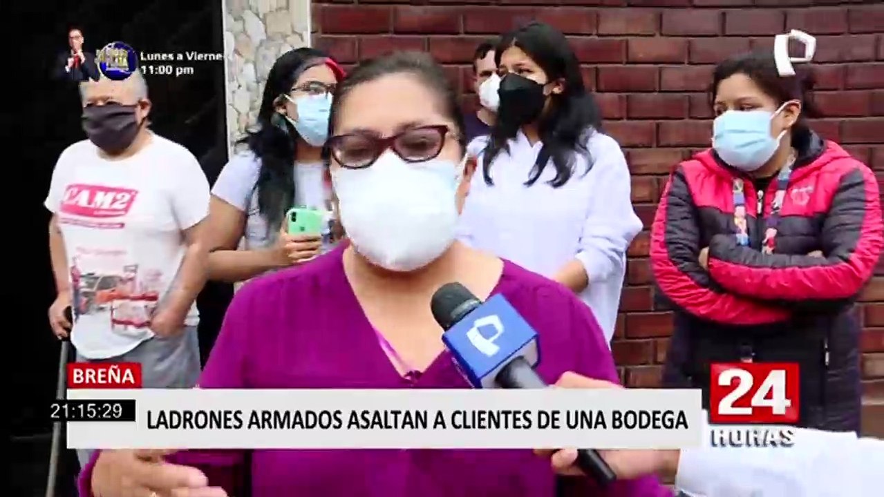 Breña: en 15 segundos, ladrones asaltan a vecinos en la puerta de una bodega