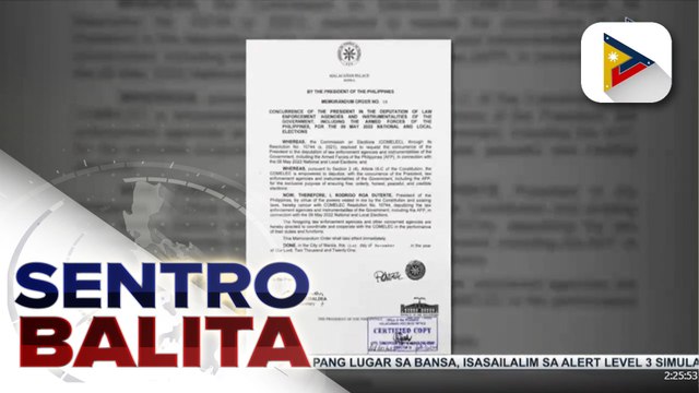 Pres. Duterte, nagpalabas na ng kautusan para sa pagtulong ng mga pulis at sundalo sa 2022 Elections