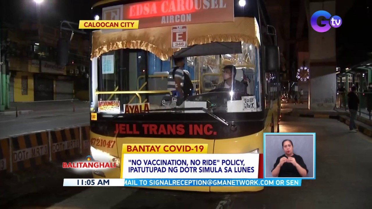 "No vaccination, No ride" policy, ipatutupad ng DOTr simula sa Lunes | BT