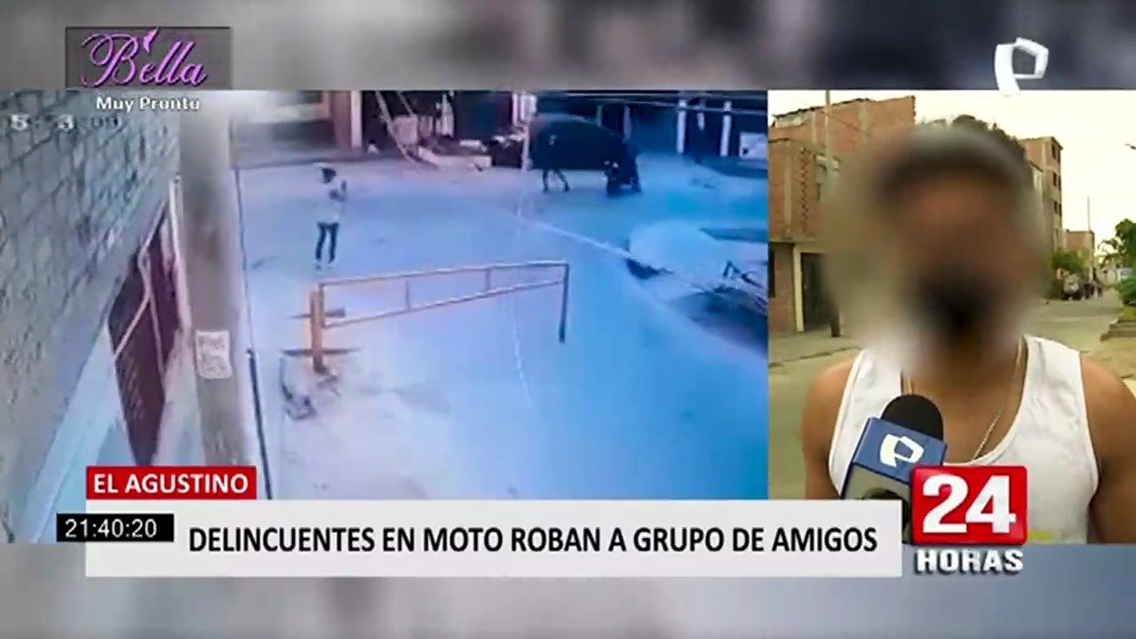 El Agustino: delincuentes en moto asaltan a dos menores de edad