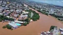 Inundaciones y aludes de tierra en Brasil por las constantes lluvias, 42 presas en alerta