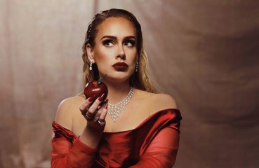 Adele 'skedaddled' from a 'huge python'  on the set of her Oh My God music video