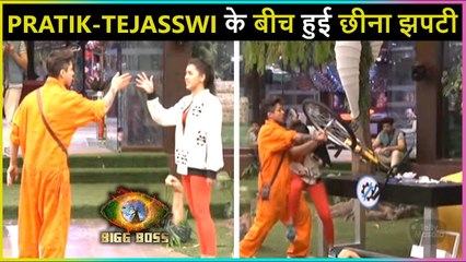 Tejasswi & Pratik Get Into Fight During BB Cycle Shop Task | Bigg Boss 15 Live Update