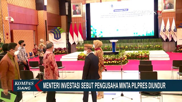 Pernyataan Menteri Investasi Soal Pengusaha Minta Pilpres Diundur Dirasa Tidak Tepat