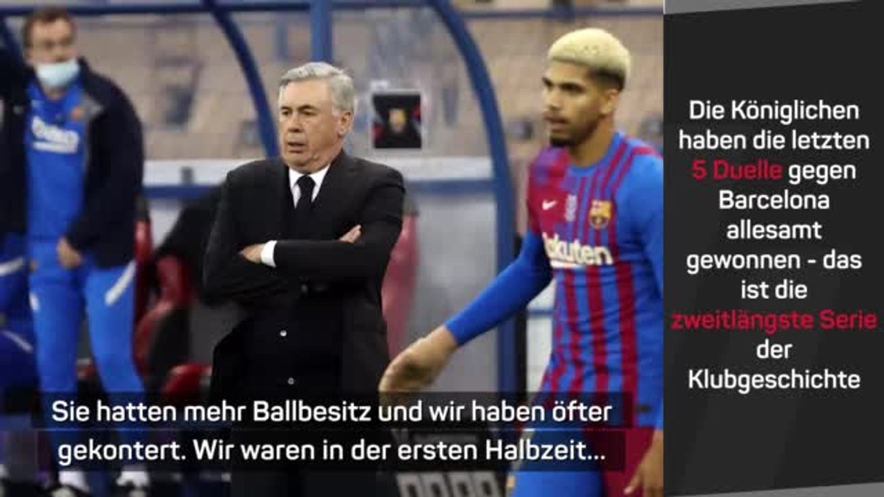 Ancelotti: "Finde nicht, dass Barca dominant war"