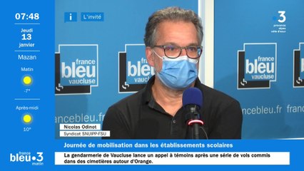 Nicolas Odinot, invité de France Bleu Vaucluse