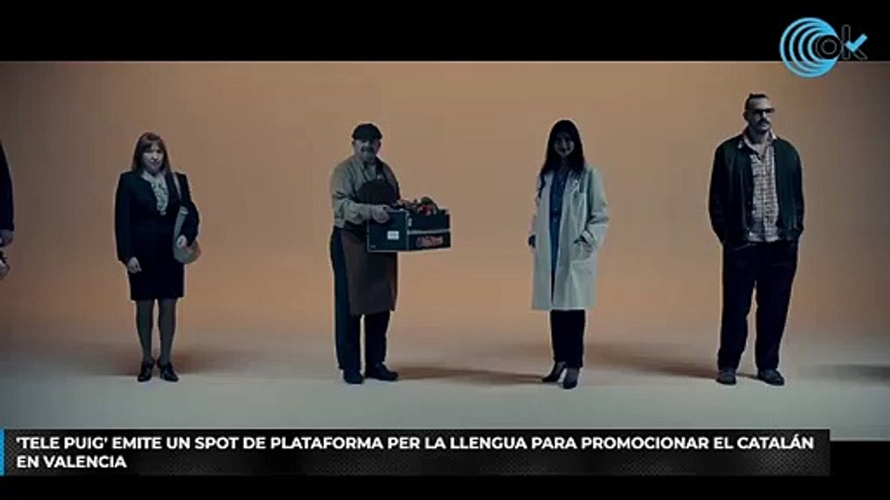 'Tele Puig' emite un spot de Plataforma per la Llengua para promocionar el catalán en Valencia