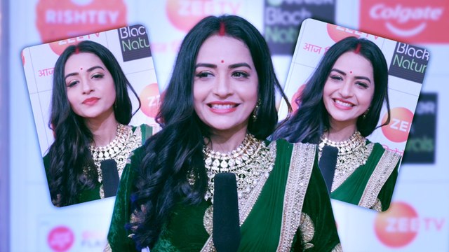 Actress Aanchal Goswami Glams The Red Carpet At Zee Rishtey Awards 2022