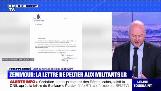 Présidentielle: dans une lettre, Guillaume Peltier encourage les adhérents LR à rejoindre Eric Zemmour
