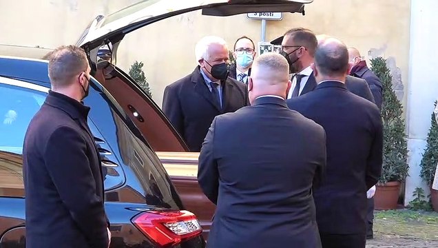 Sassoli, camera ardente in Campidoglio: l'arrivo del presidente Mattarella e del premier Draghi