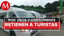 Pobladores indígenas en Oxchuc, Chiapas, retienen a turistas y los liberan en la madrugada