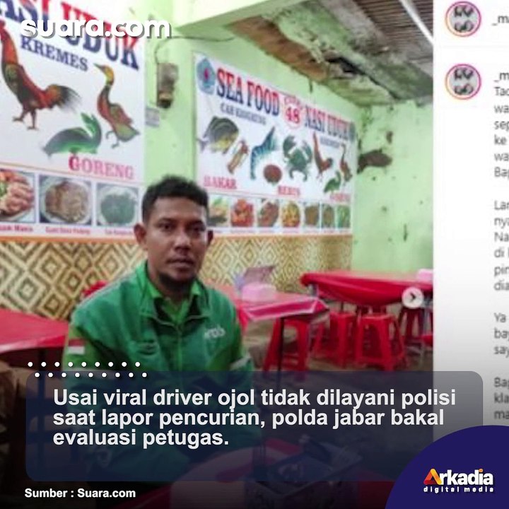 Usai Viral Driver Ojol Tidak Dilayani Polisi Saat Lapor Pencurian, Polda Jabar Bakal Evaluasi Petugas