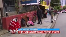 La Paz: Enfermos con Covid amanecen en puertas de la CNS para solicitar baja medica