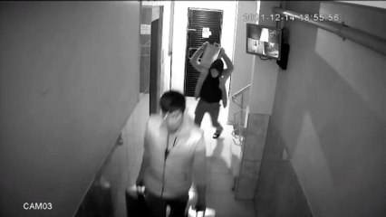 Zeytinyağı hırsızlığı kamerada