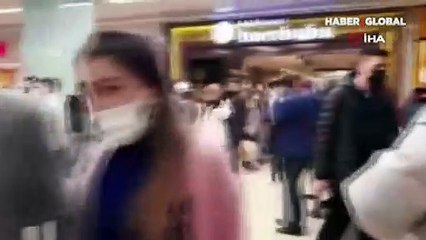 AVM’de korku dolu dakikalar: Ortalık savaş alanına döndü!