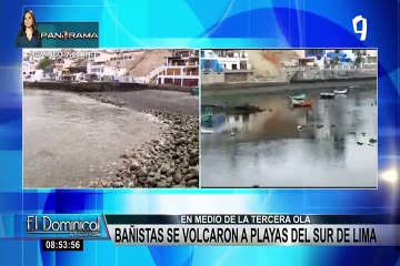 下载视频: Oleajes anómalos en litoral de Perú: mar se retiró y evacuaron a bañistas en playa Agua Dulce