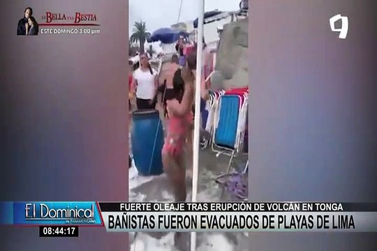 Oleajes anómalos en litoral de Perú: mar se retiró y evacuaron a bañistas en playa Agua Dulce