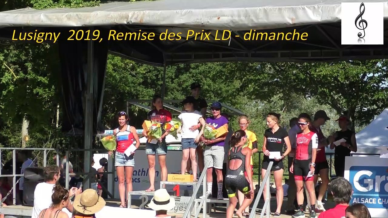 Triathlon des Lacs 2019 Troyes - Lusigny La remise des prix du Half (dimanche)