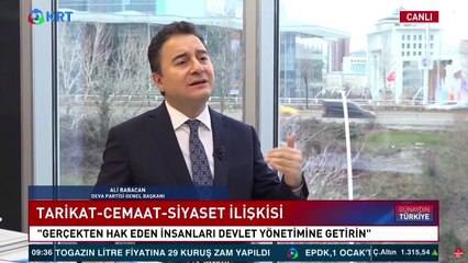 Babacan cemaat ve tarikatları savunmaya devam etti