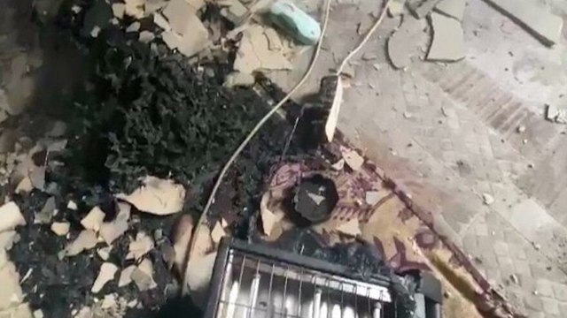 Elektrik sobası devrildi, yangın çıktı! 2 yaralı