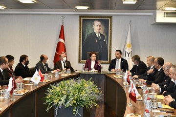 Özel Halk Otobüsleri Birliği'nden Akşener'e ziyaret