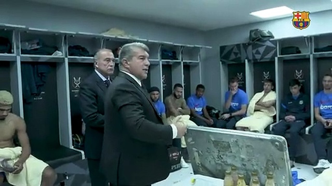 Discurso de Laporta tras el clásico / FCB
