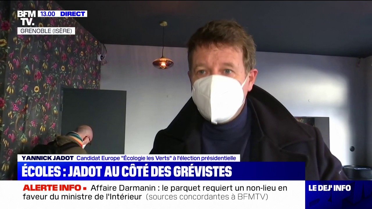 Yannick Jadot (EELV) sur la grève des enseignants: "Il faut arrêter de maltraiter les enseignants et les élèves"