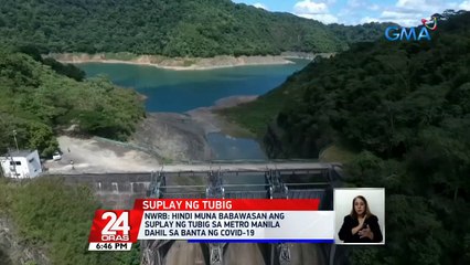 NWRB: Hindi muna babawasan ang suplay ng tubig sa Metro Manila dahil sa banta ng COVID-19 | 24 Oras